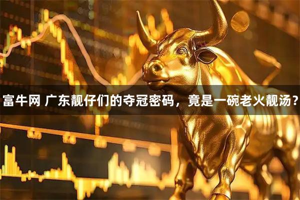 富牛网 广东靓仔们的夺冠密码，竟是一碗老火靓汤？